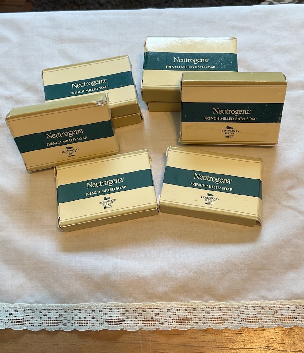 Neutrogena French Milled Soap Travel Hotel Size Homestead Hilton Lot Of 8