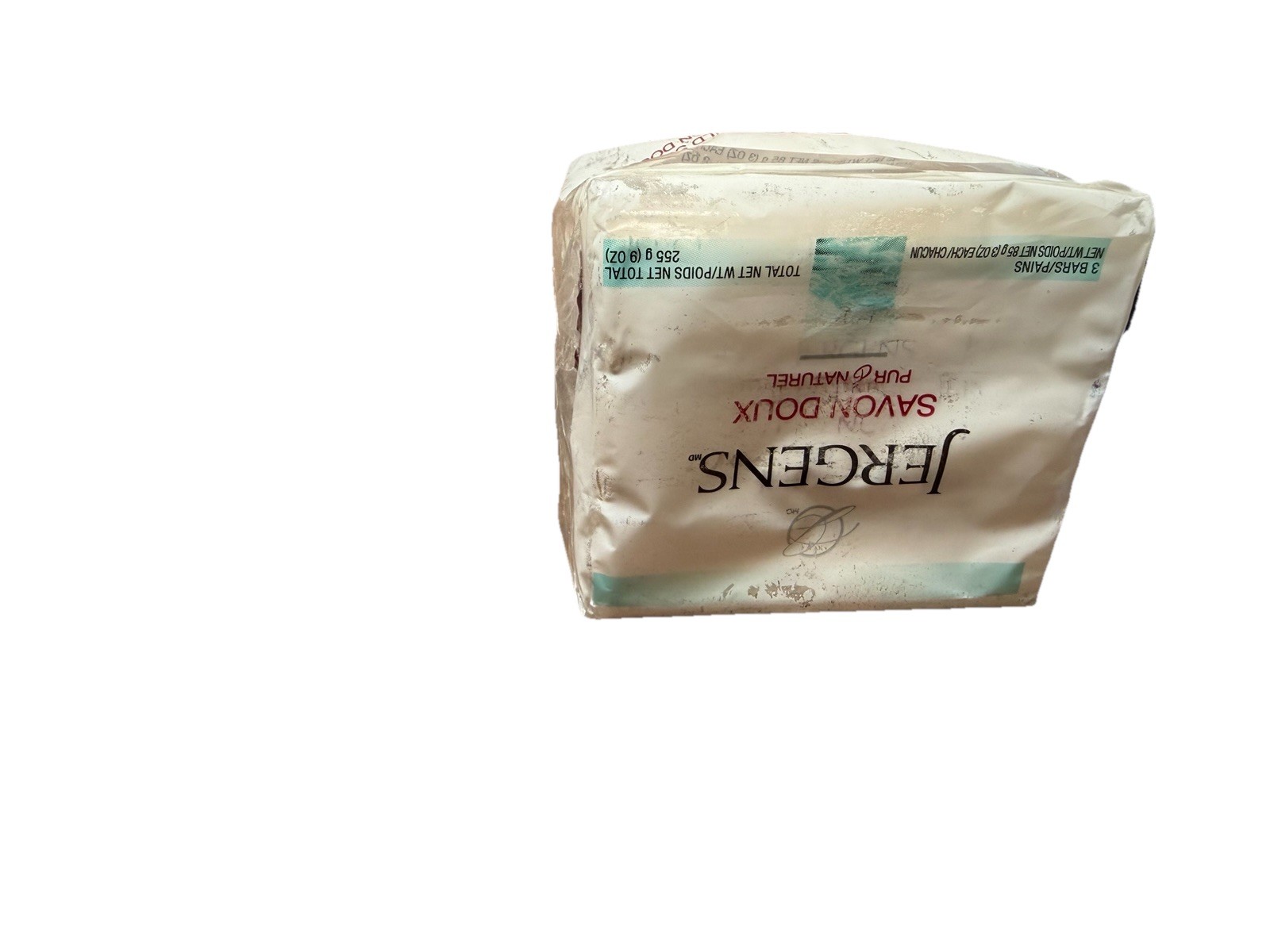 Jergens Mild Bar Soap Pure & Natural 3 Bars 3oz each New Old Stock. SEE IMAGES