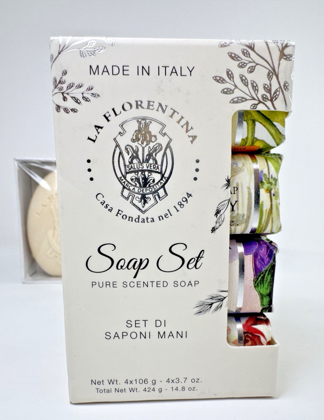 La Florentina Italy Lavender Lemon Citrus Iris 9 Bars Soap Multi-Set 44.7 Oz