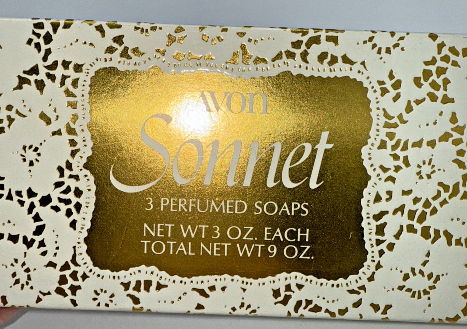Vintage AVON Sonnet 3 Perfumed Guest Soaps Pink Decoravtive Soap New