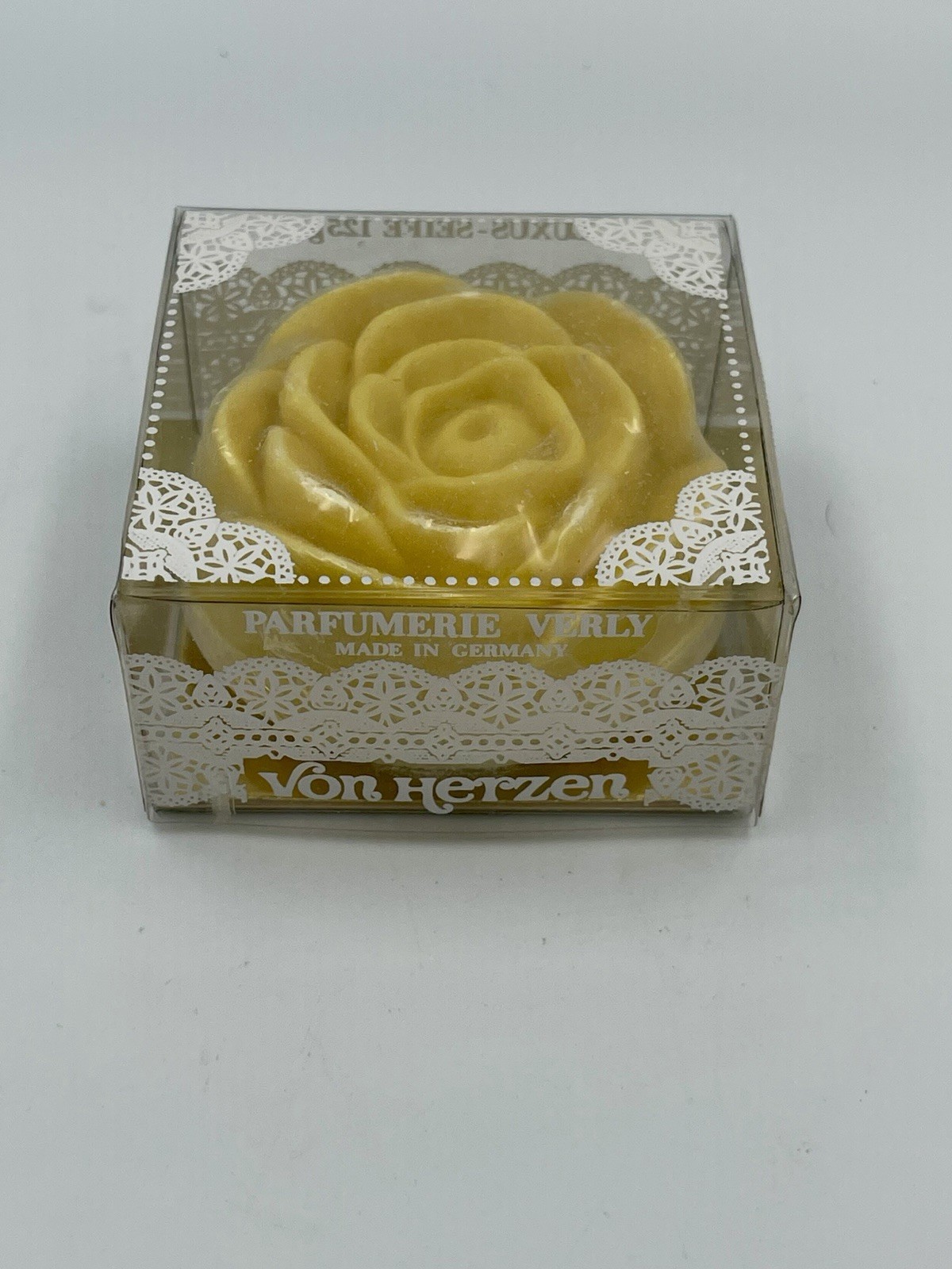 Vintage German Luxus-Seife Rose Soap – Parfumerie Verly “Von Herzen” – 125g