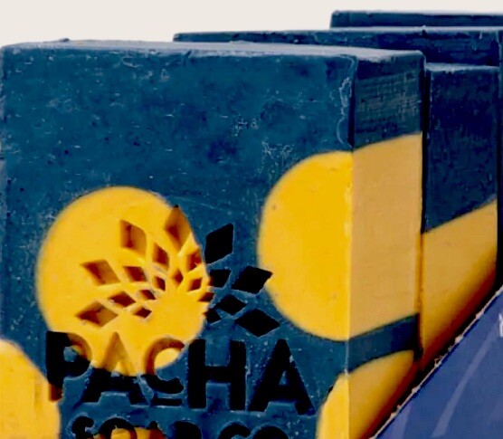 NEW! 2 Bar Lot Pacha Soap LAVENDER & BLUE TANSY BAR SOAP! Best Skin Care Ever!