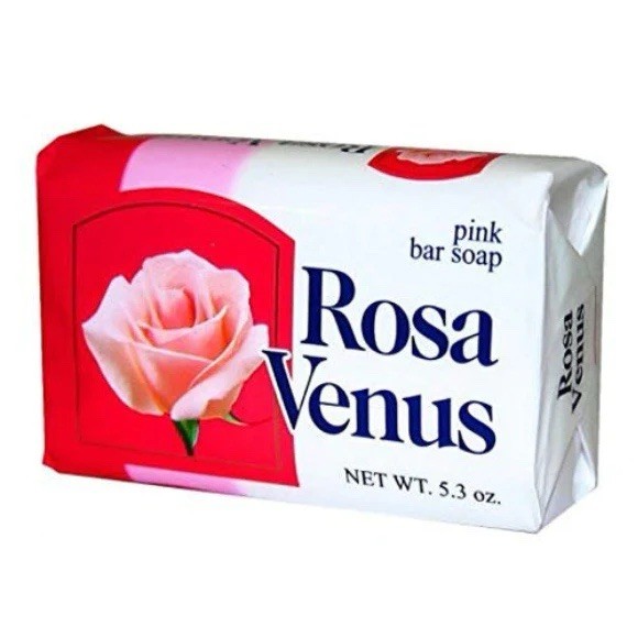 Rosa Venus Pink Floral Bar Soap 5.3 oz & 3.5 oz Made in Mexico