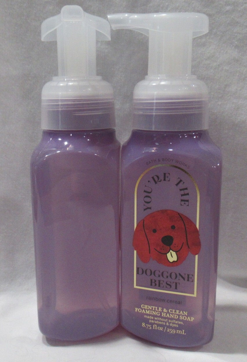 Bath & Body Works Foaming Hand Soap Set 2 YOU’RE THE DOGGONE BEST RAINBOW CEREAL