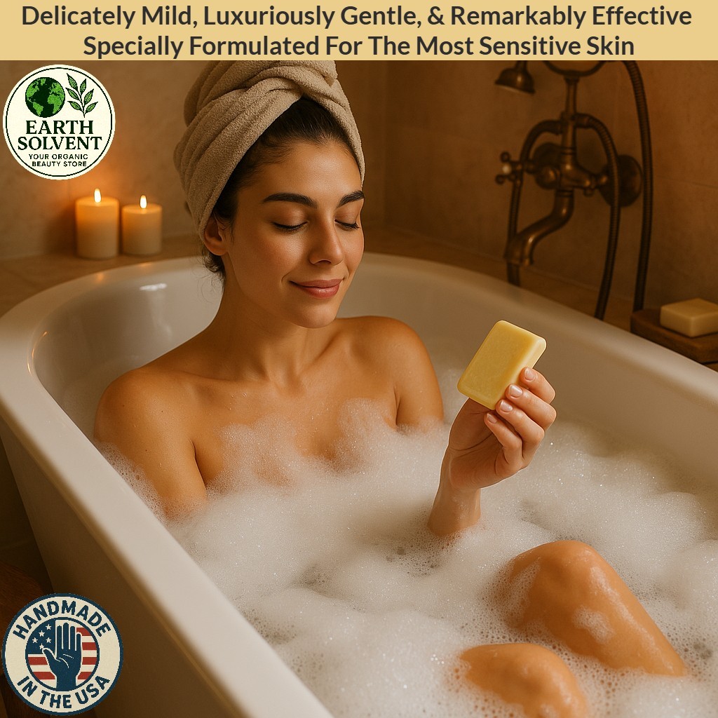 BUY 2 & Get 1 FREE Natural Organic Bar Soap For Sensitive Skin 5oz UNSCENTED
