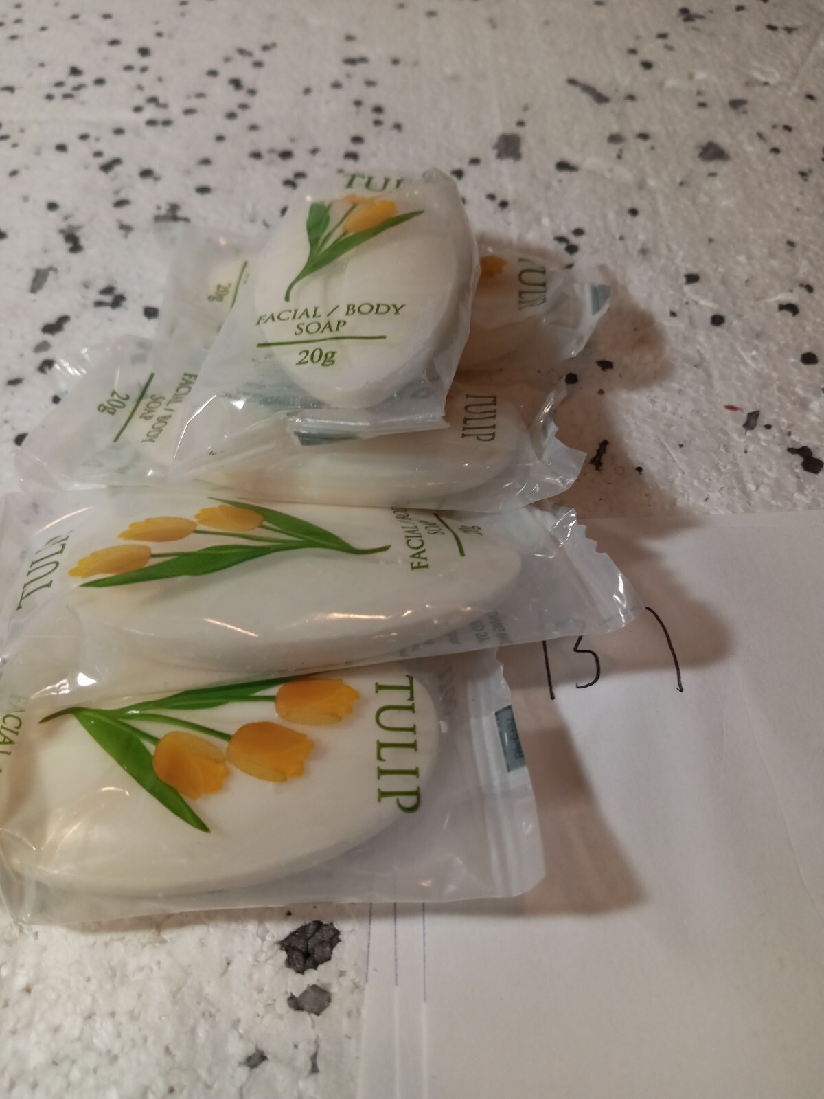 Lot 5 TULIP Travel/Spa Face/ Body Soap 0.7 Oz./20g