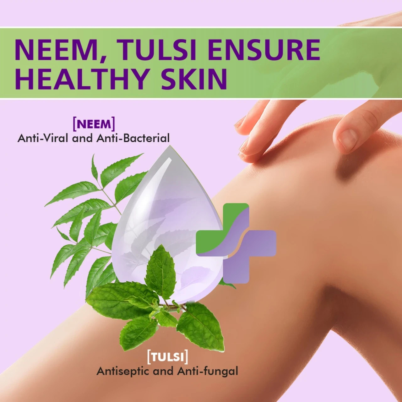 BOROPLUS Antiseptic Plus Moisturising Soap-Neem, Tulsi and Aloe Vera (6 x 125g)