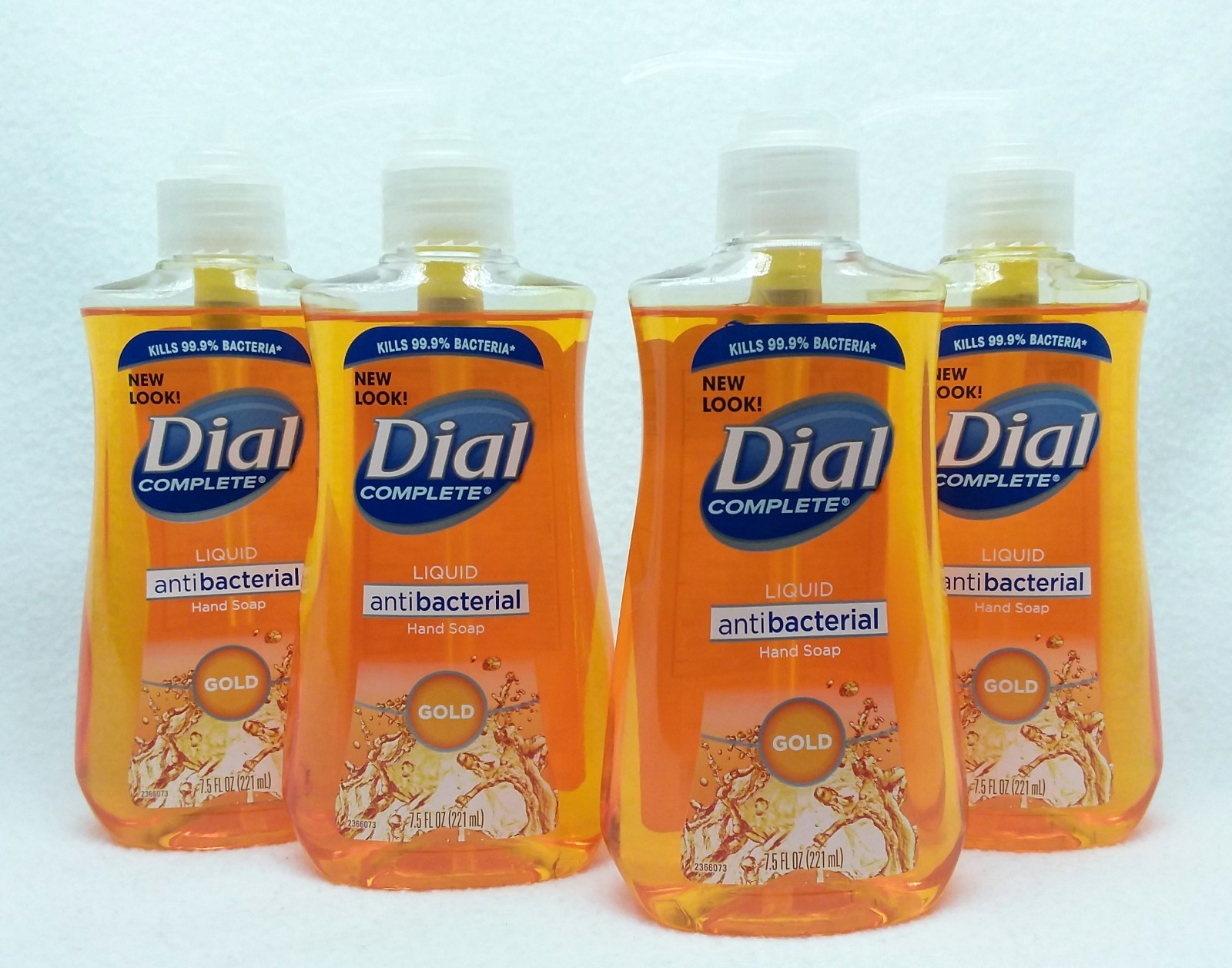 4 x7.5 oz. Dial Complete GOLD Liquid Hand Soap Wash Pump AntiBacterial KILLS 99%
