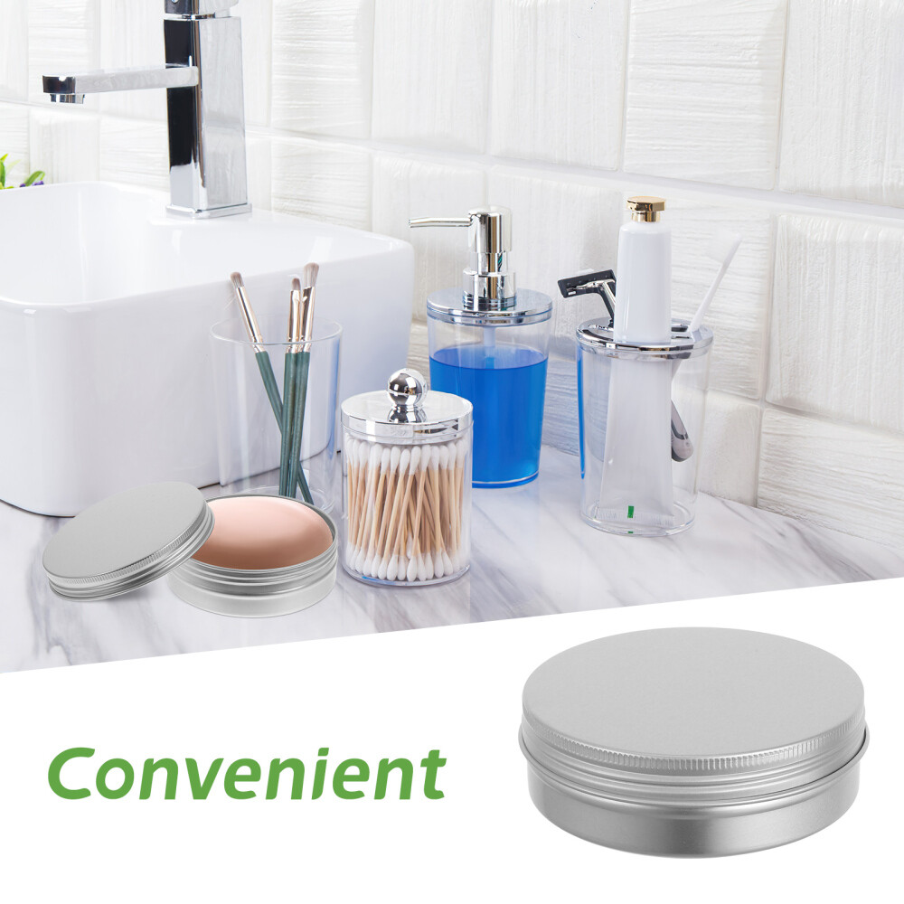 3Pcs Soap Boxes Sink Cases with Lid Soap Trays Housewarming Gifts (Silver)
