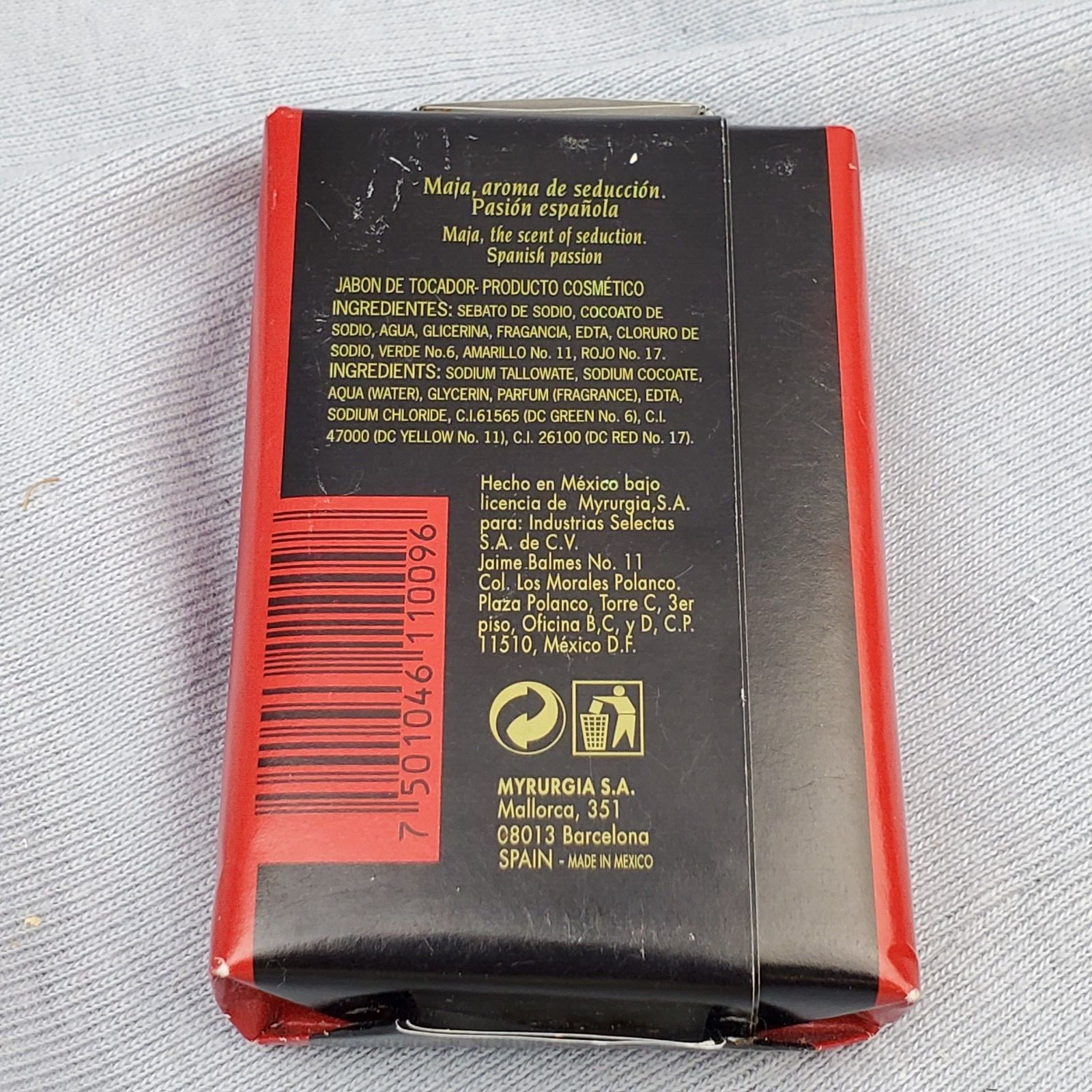 Maja Myrurgia Jabon Perfumado Bar of Soap 1.7 oz NEW NIP