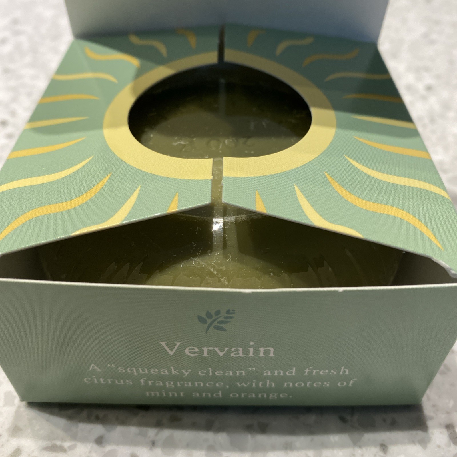 NEW Bare By Baudelaire Vervain (Citrus) Artisan Soap Made in France ONE BAR 7 OZ