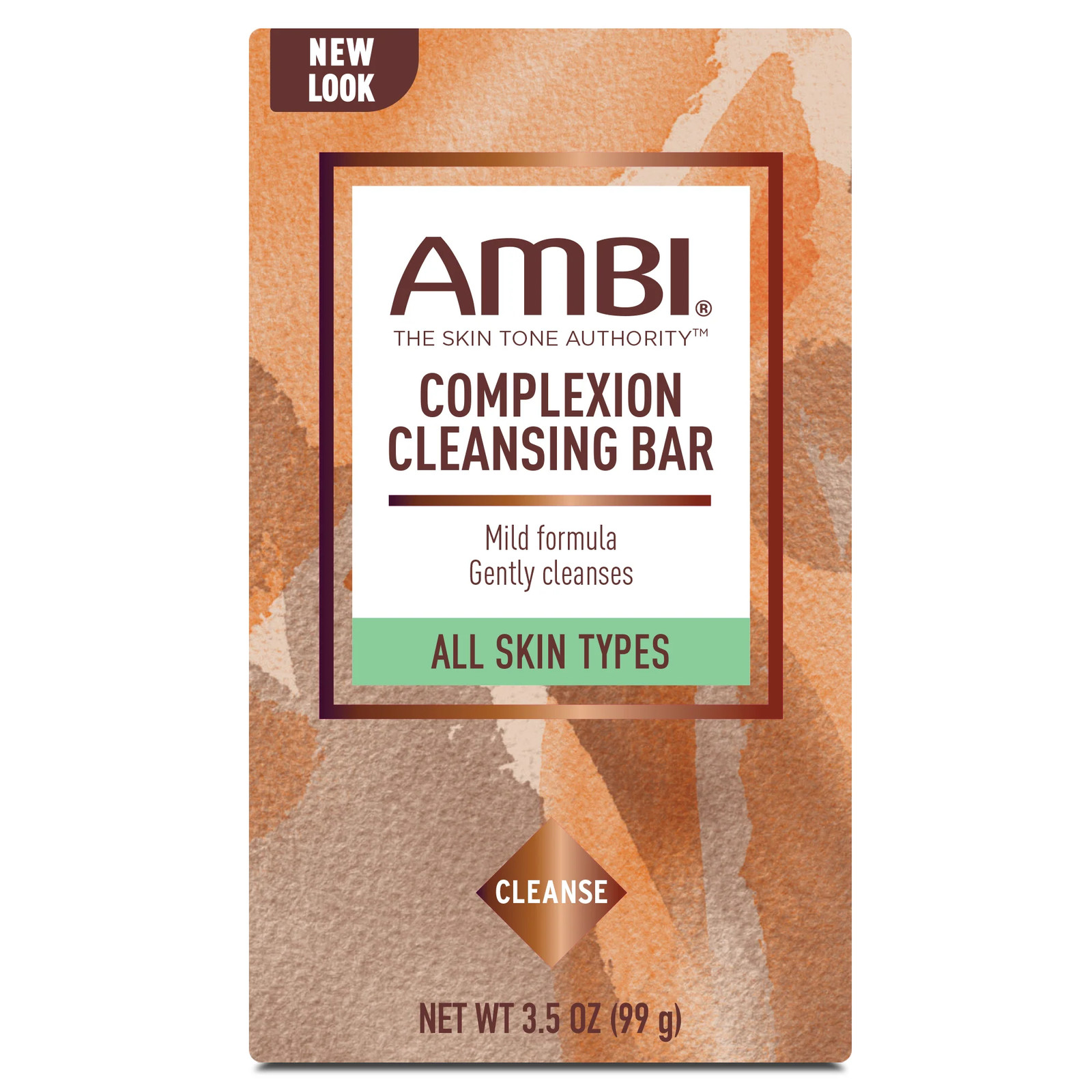AMBI Complexion Gentle Cleansing Bar Light Fresh Scent All Skin Types 3.5 Oz 2PK