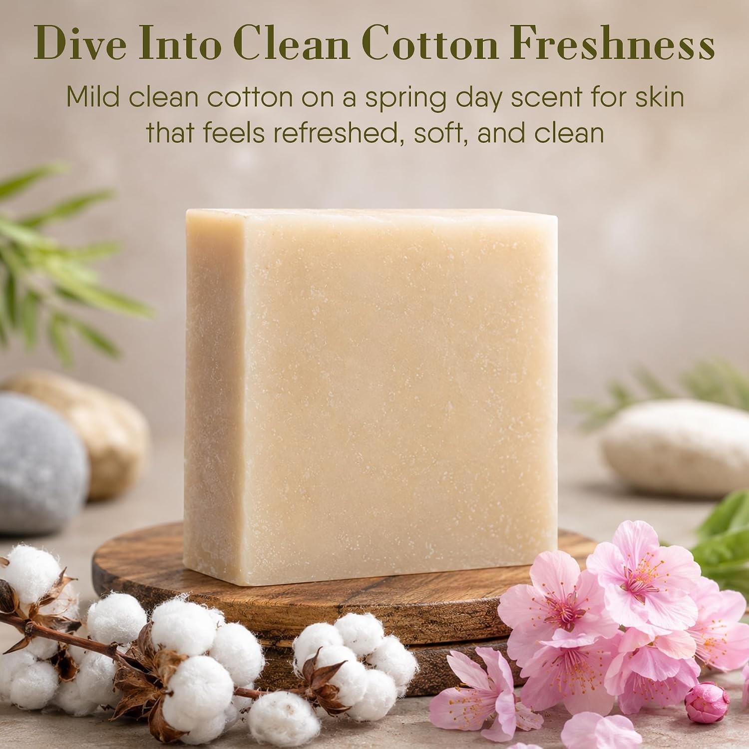 Eco-Friendly 5oz Cotton Blossom Handmade Soap – Perfect for Weddings & Gifts