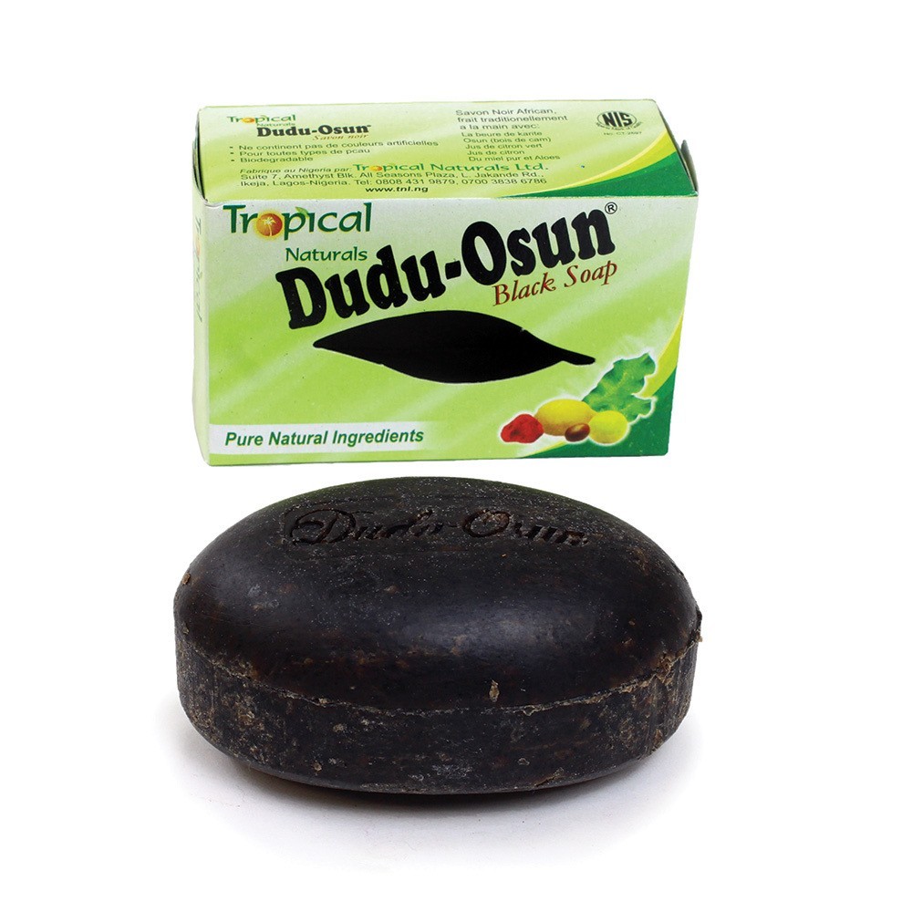 100% All Natural Dudu Osun African Black Soap For Anti Acne, Fungus, Blemish