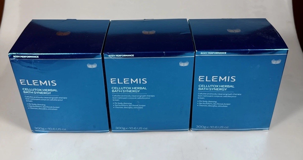 Elemis Cellutox Herbal Bath Synergy 28 Sachets Spa Therapy Detoxify Cellulite