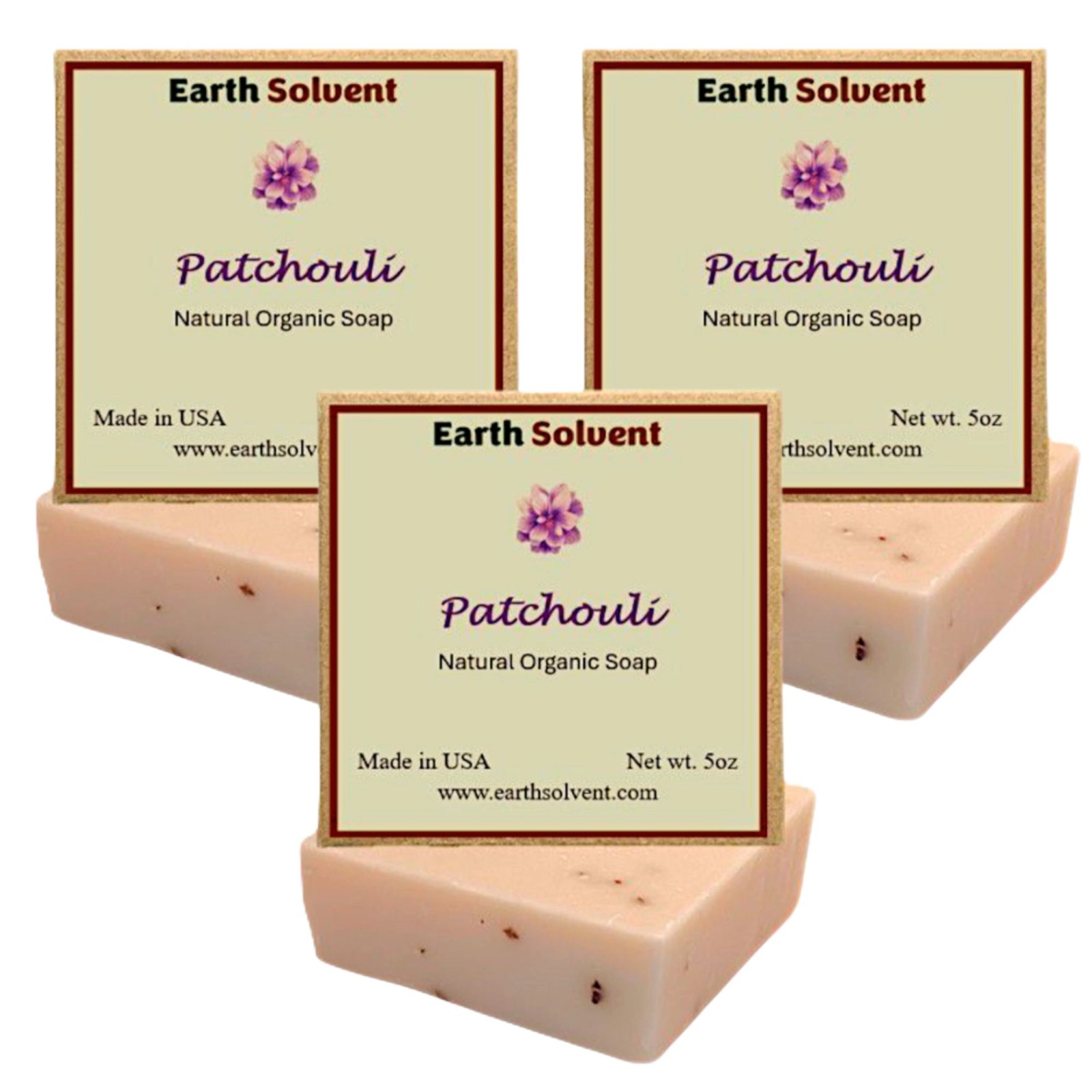 Bar Soaps Natural Organic Soap Bars Made in USA 5oz each Pack of 3