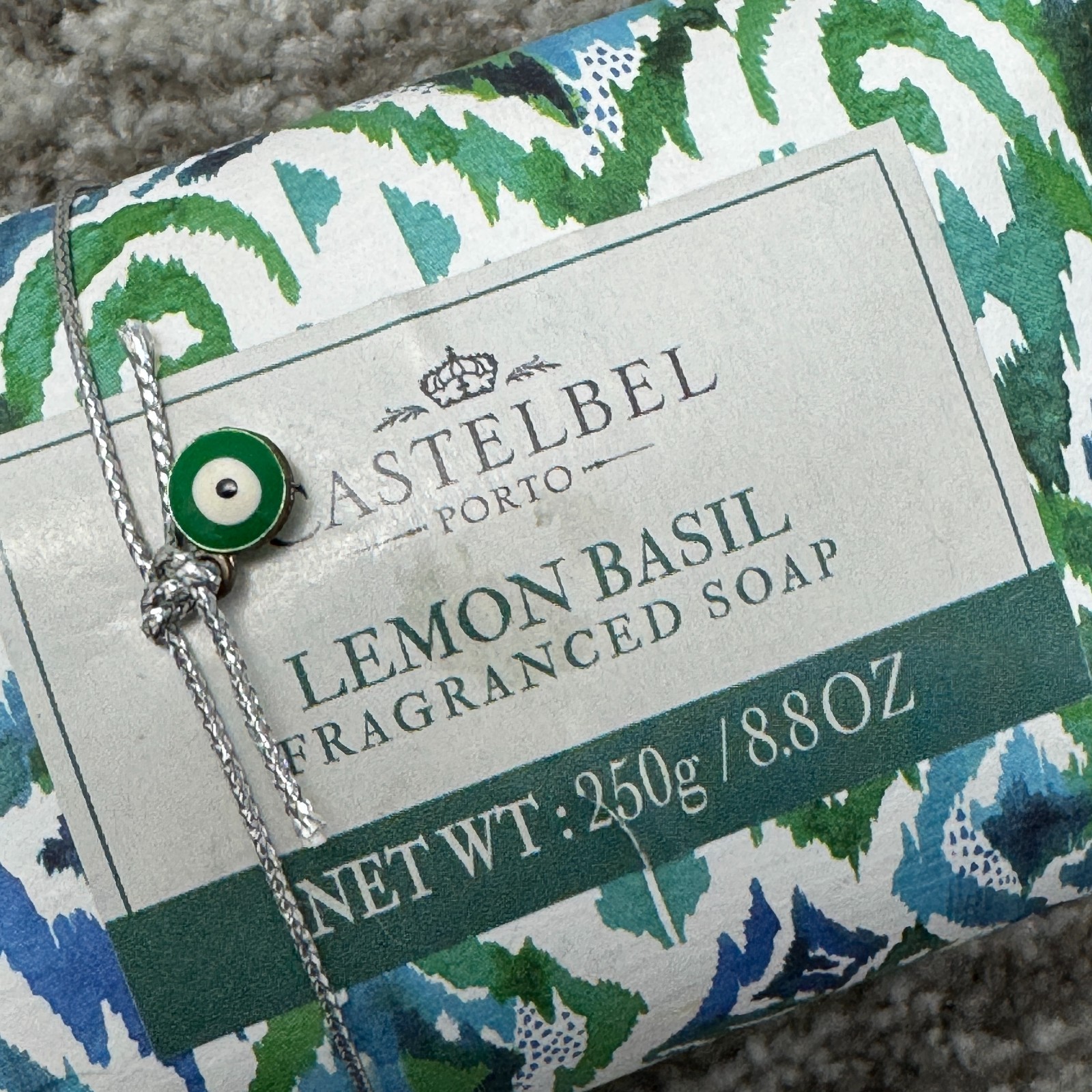 2 CASTELBEL 8.8oz Bar Soap Lemon Basil & White Pine Triple Milled Portugal