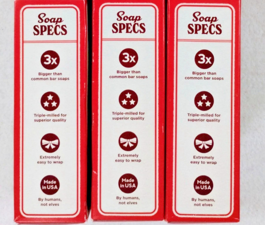 LOT OF 3 DUKE CANNON Supply Co PEPPERMINT BARK SOAP BIG 10 oz Ea LIMITED EDITION