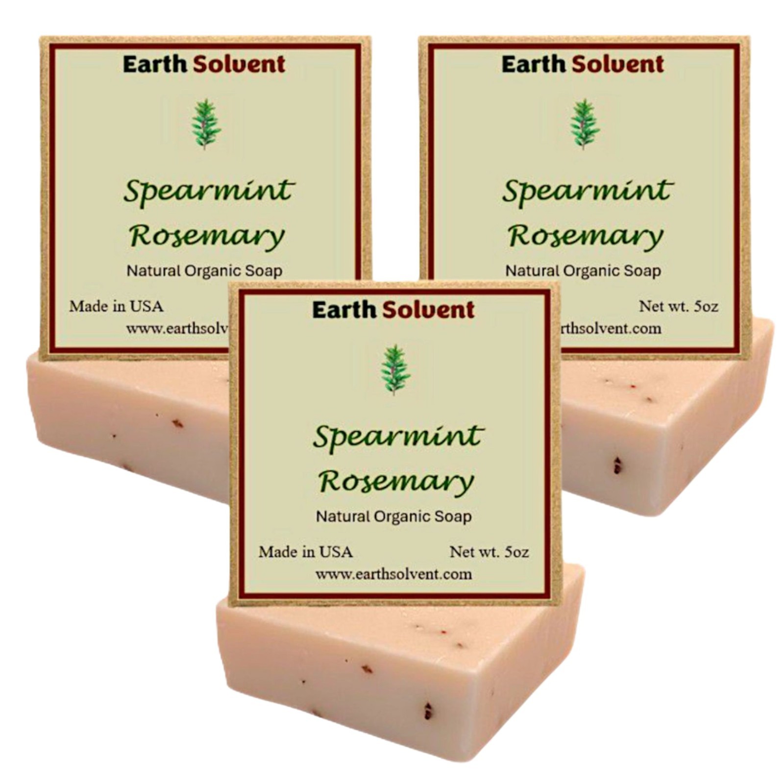 Bar Soaps Natural Organic Soap Bars Made in USA 5oz each Pack of 3