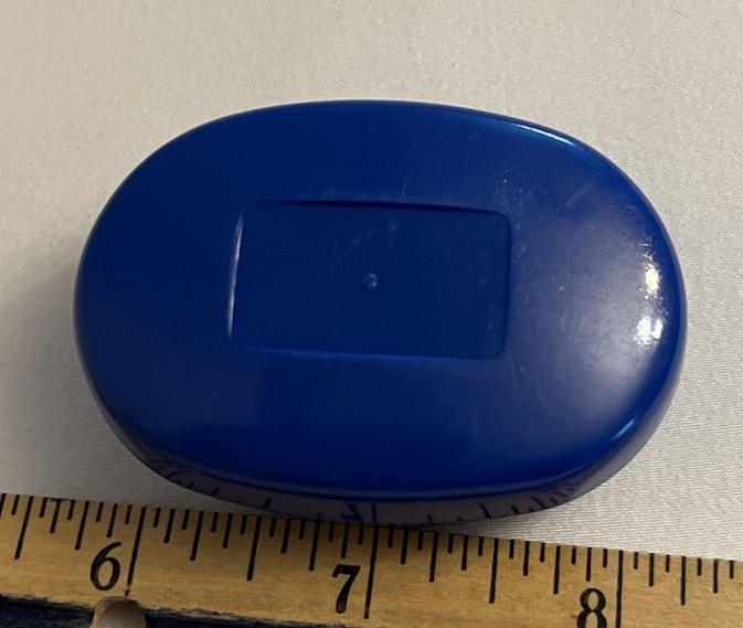 Unused Vintage Trianon Palace Versailles Soap Bar in Blue Travel Case