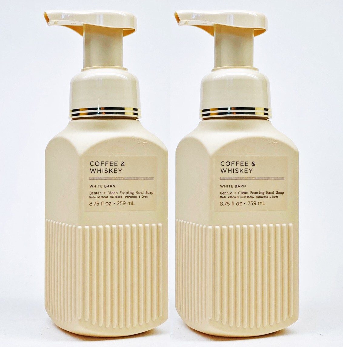 2 Bath Body Works COFFEE WHISKEY Gentle Clean Foaming Hand Soap 8.75 oz