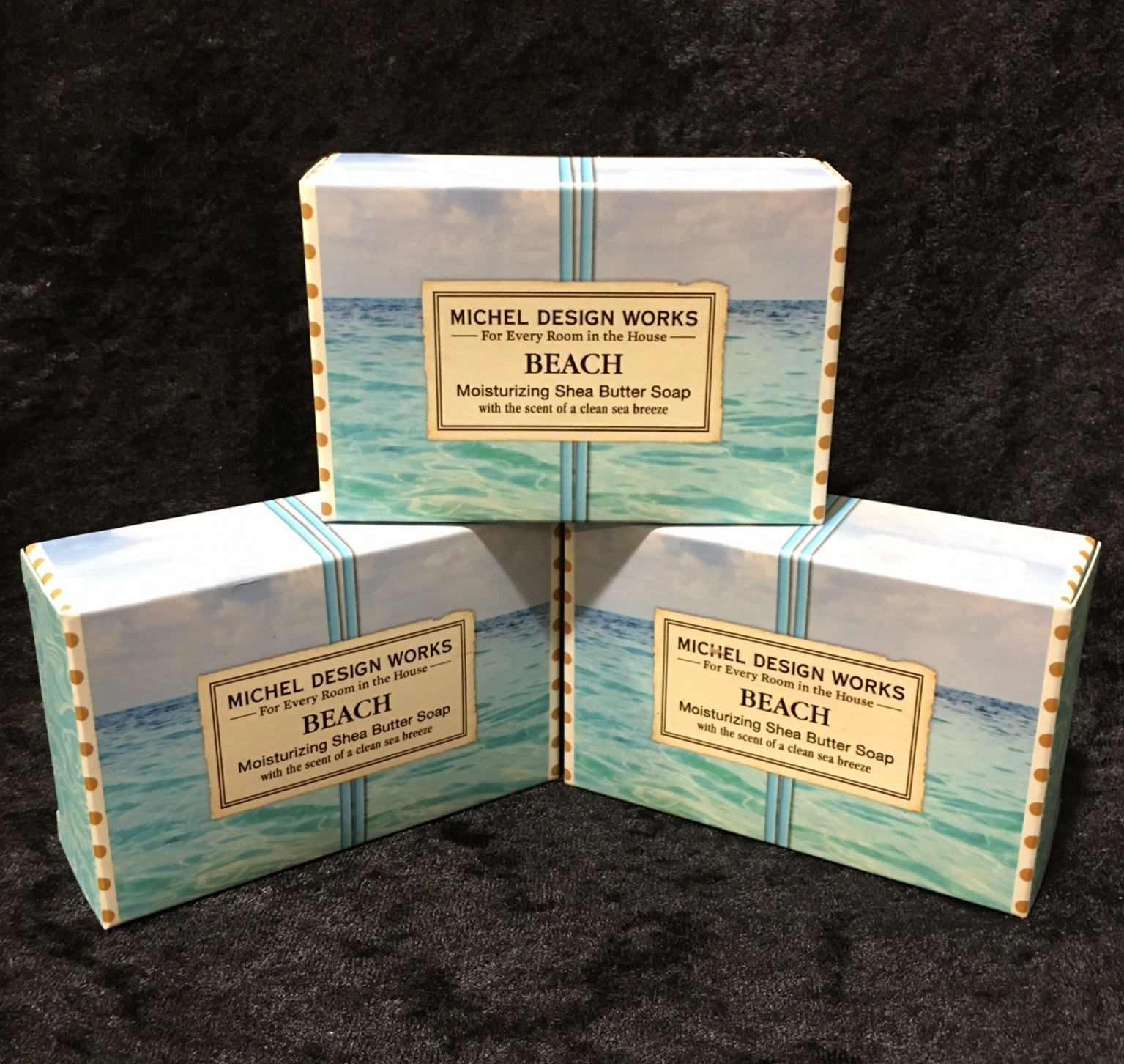 Michel Design Works Artisanal Bath Body Soap Beach Shea Butter 3 – 4.5oz Bar Lot