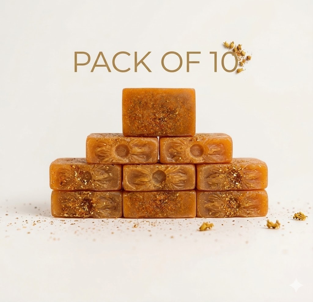 Palash Flower Soap for Radiant Skin & Sunburn Relief – Chemical Free Handmade