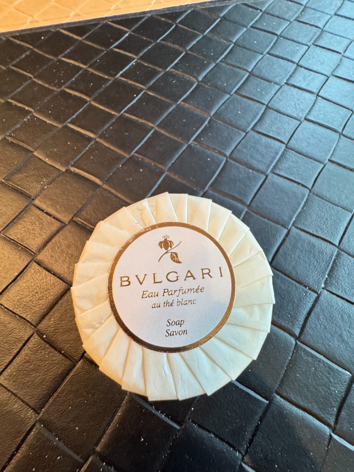 Bvlgari Eau Perfumee au the blanc Round Soap 1.7 oz New