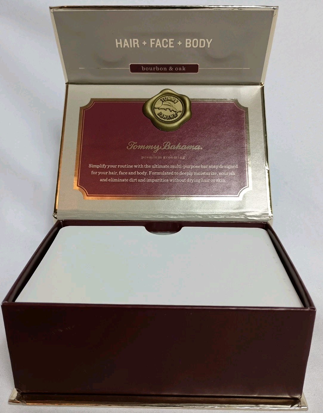 Tommy Bahama Bar Soap For Men – Bourbon & Oak – Hair / Face / Body ( 10oz )