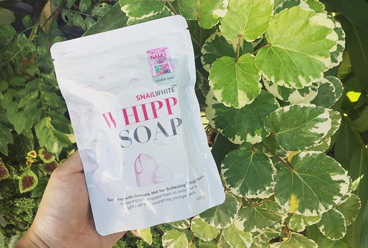 100g x 4 Snail White Whipp Soap Bar Namu Life For White Clear Firm Youthful Skin