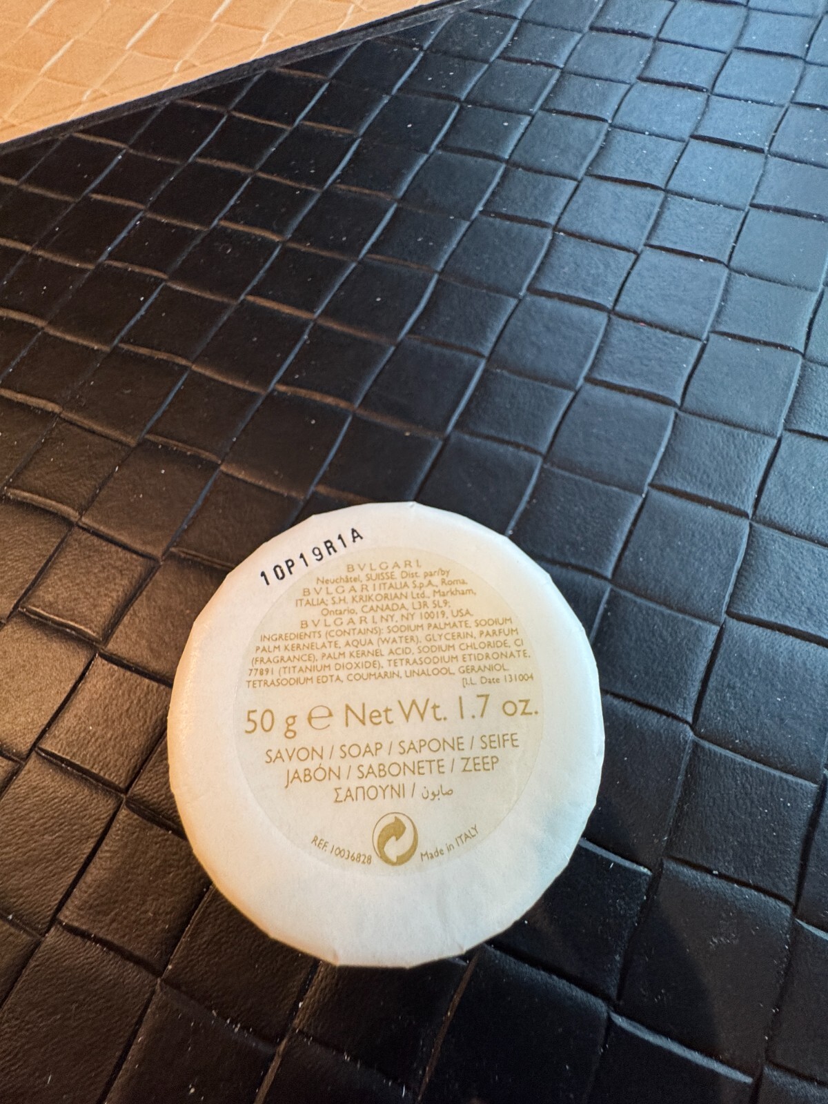 Bvlgari Eau Perfumee au the blanc Round Soap 1.7 oz New