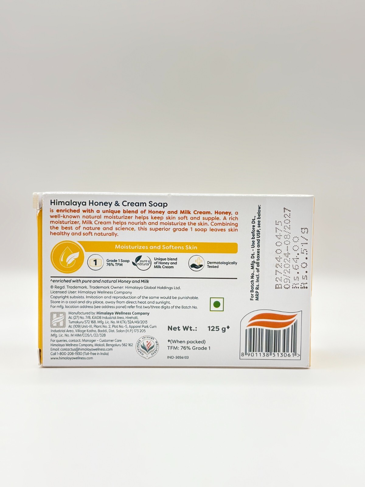 Himalaya Herbals Honey & Cream Soap 125 gm, FREE SHIPPING, USA SELLER