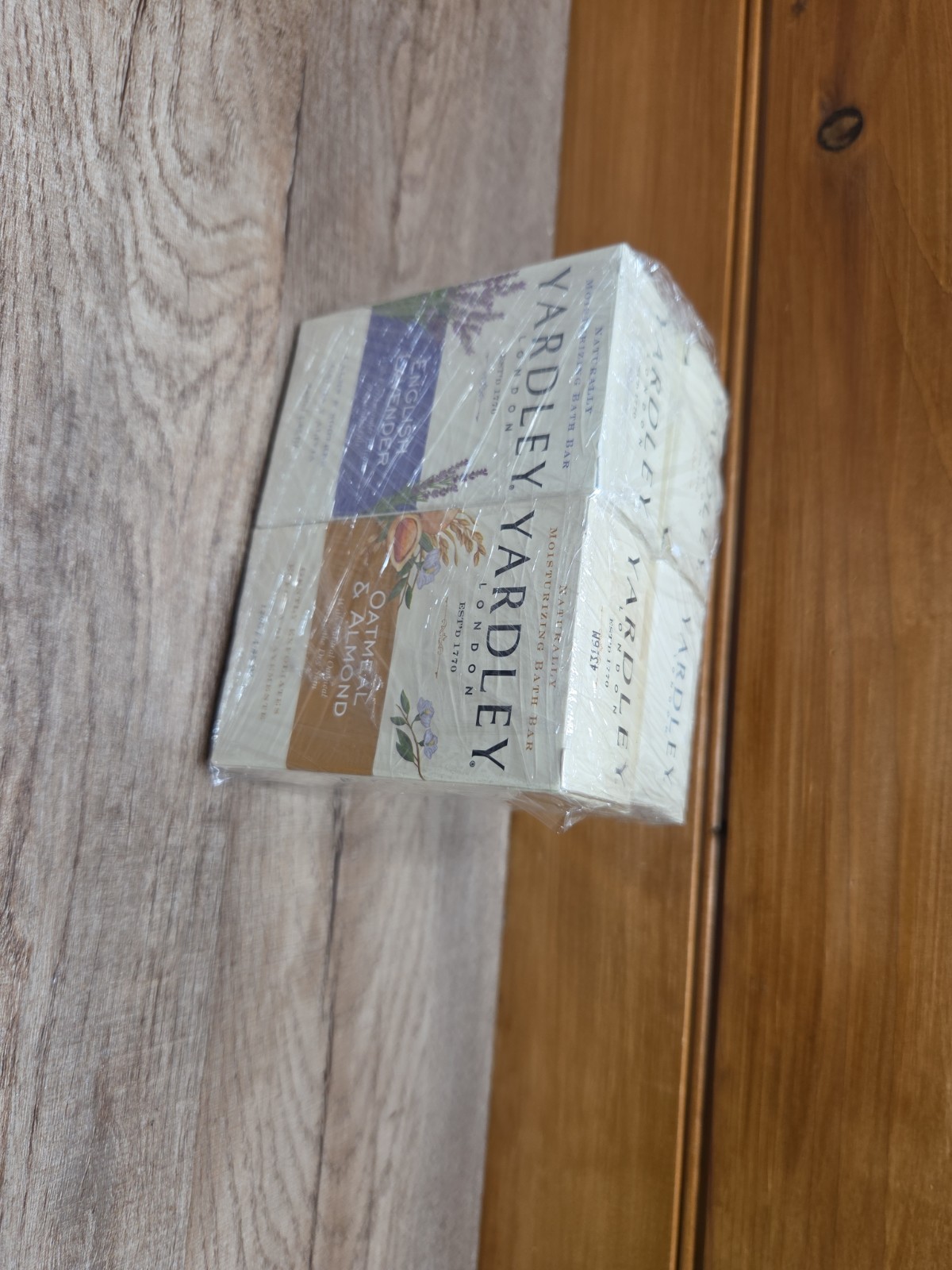 New Lot of 4 Yardley London Bar Soap Cocoa Butter, Lavender Oatmeal & Almond