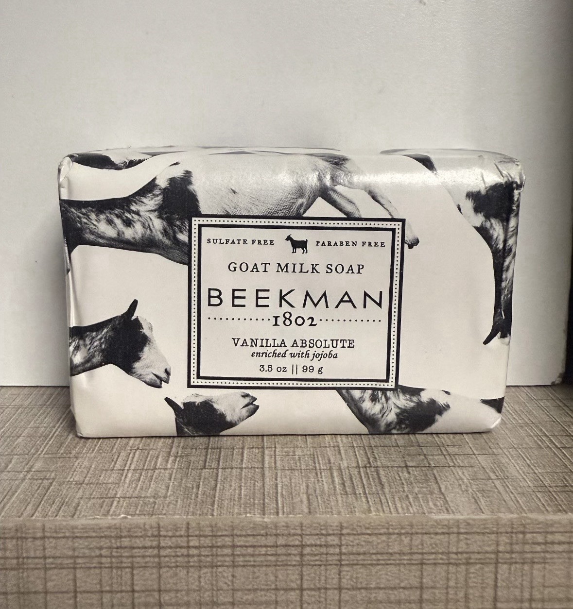 Beekman 1802 Goat Milk Bar Soap 3-piece Soap Set 3.5 Oz Vanilla Absolute