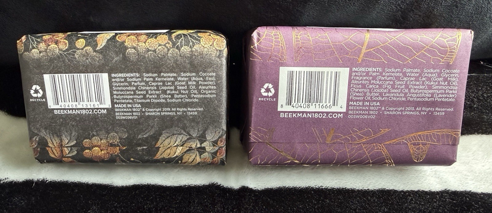NEW Beekman 1802 Goat Milk Bar Soap Set Of 2 Falling Leaves Fig Leaf 9 Oz 255 g
