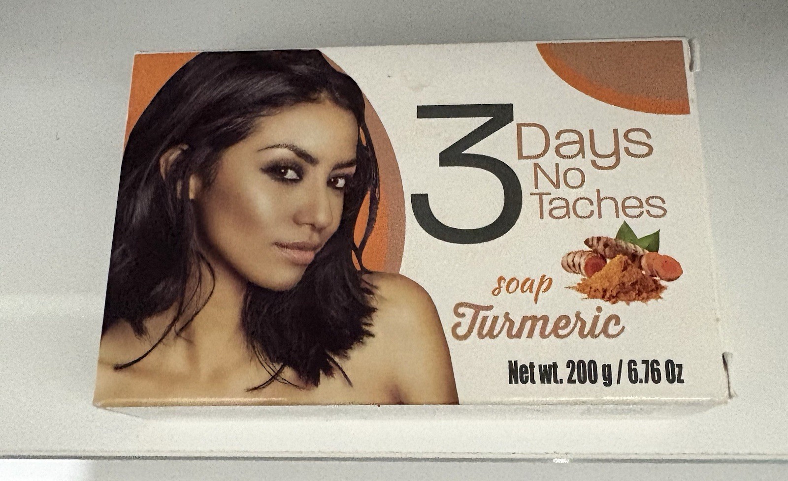 3 Days No Taches Turmeric Soap Bar 6.76 oz Rectangular Body Women