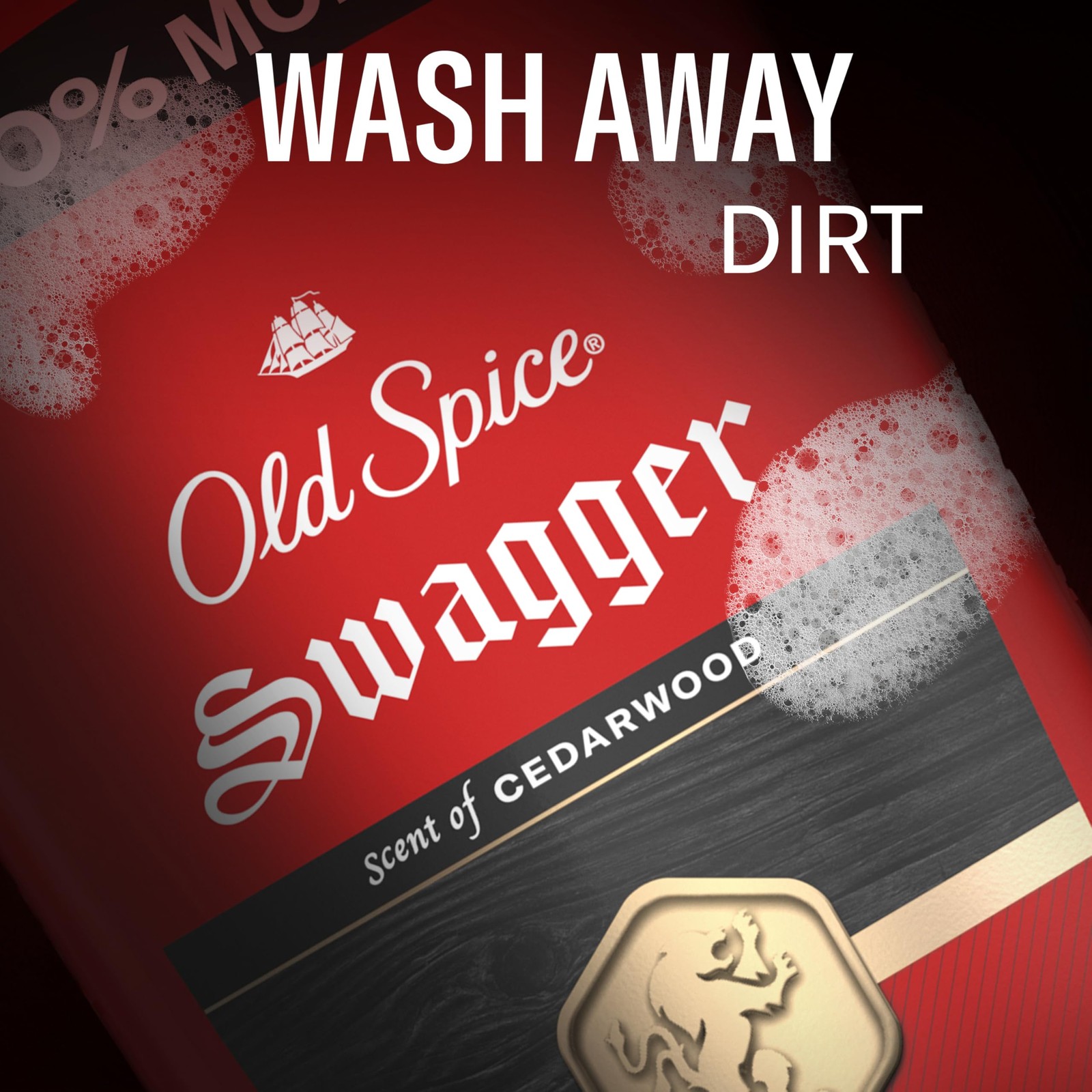 Old Spice Refreshing Body Wash for Men, 3X Defense, 24 Fl Oz (Pack of 4), Red
