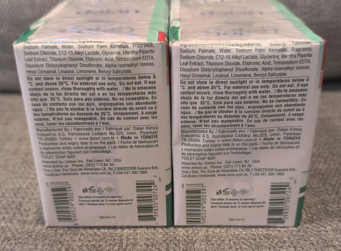 DALAN REFRESHING SPRING FRESHNESS MULTI CARE BAR SOAP (3) MOISTURIZERS 3.17 Oz