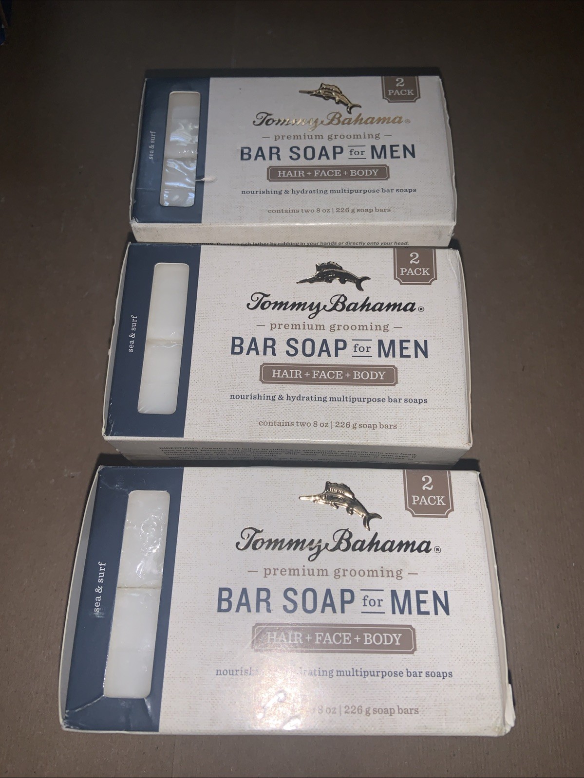 3x Of 2 Pack Tommy Bahama Bar Soap For Men Hair Face Body 8 Oz Premium Grooming