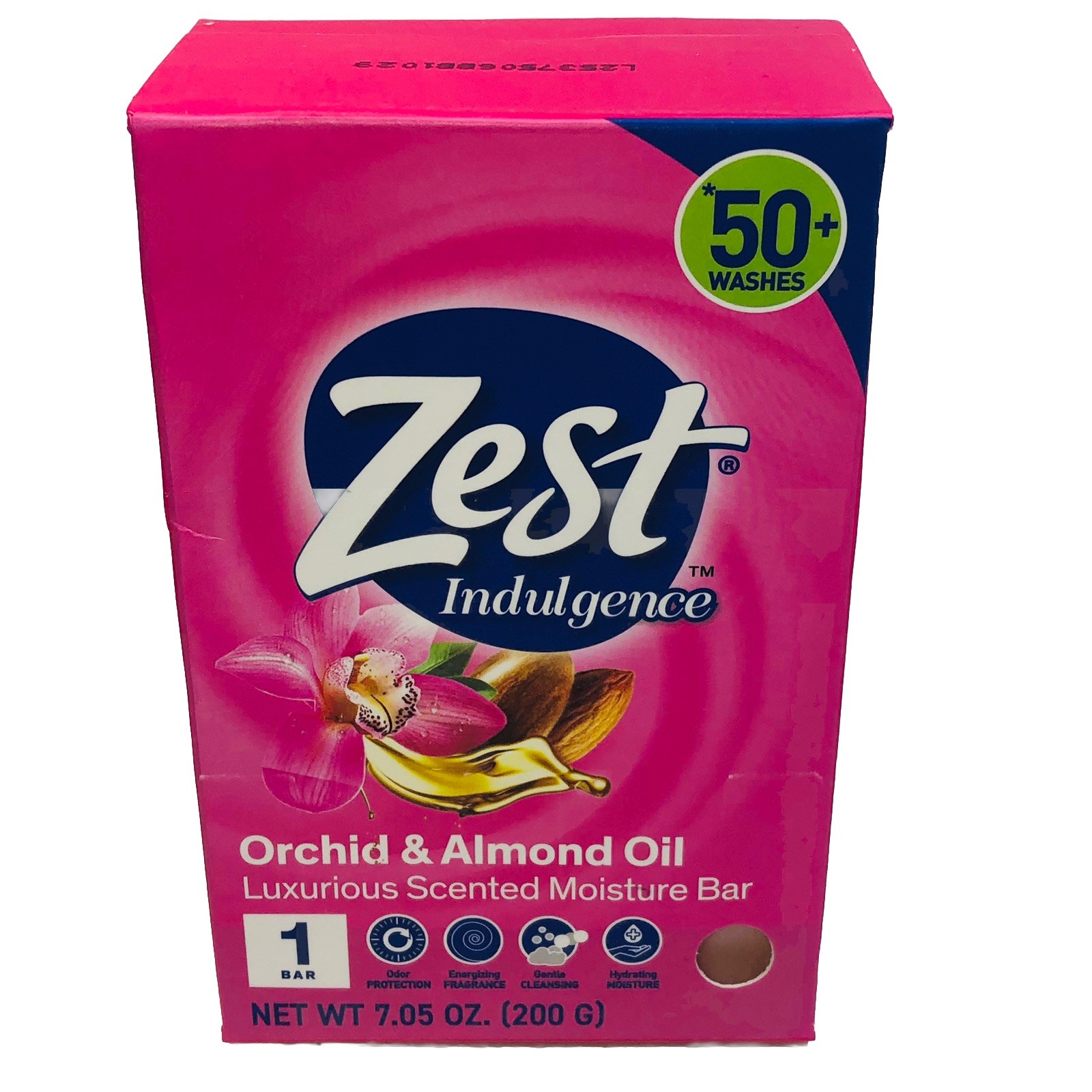5 ZEST Bar Soap Moisturizing Lush Orchid & Almond Oil Large Bars 7.05oz