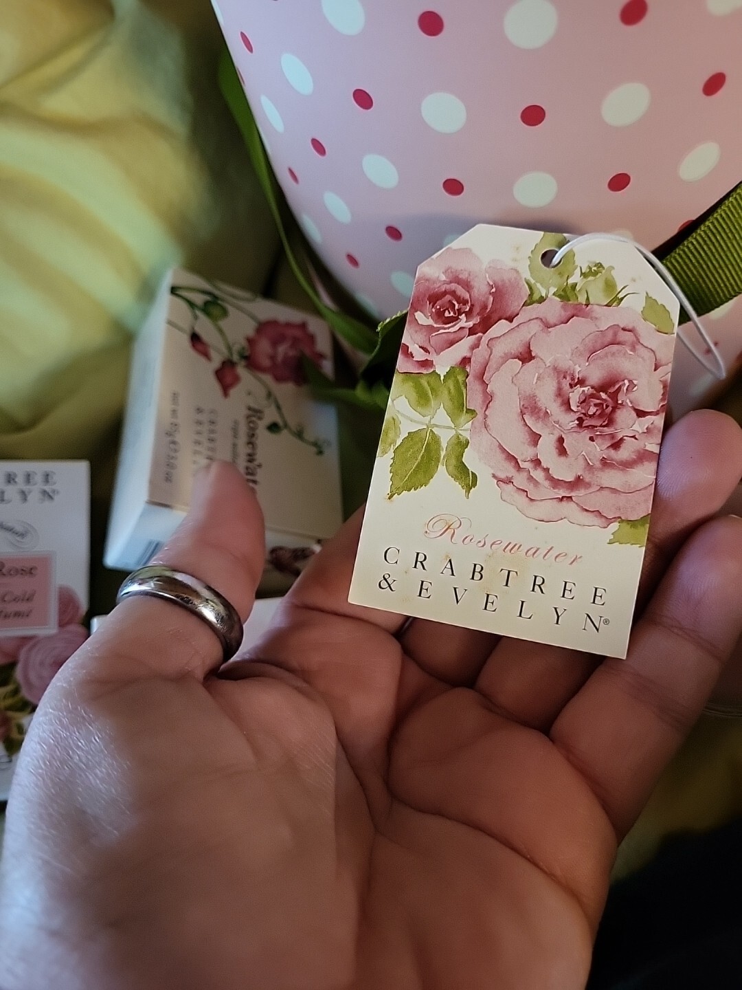 Crabtree Evelyn Rosewater Soap with Cold Cream 3.5oz Vintage Gift Set Shower Gel