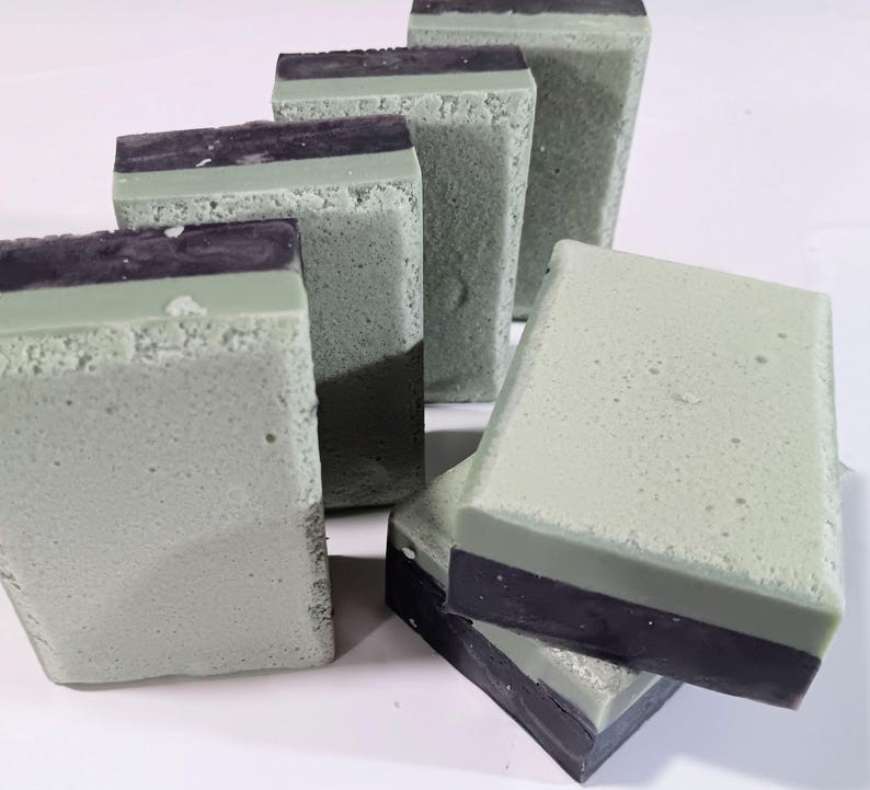 Cedarwood Charcoal Soap for Men | Goat Milk Face & Body Bar with Rosemary