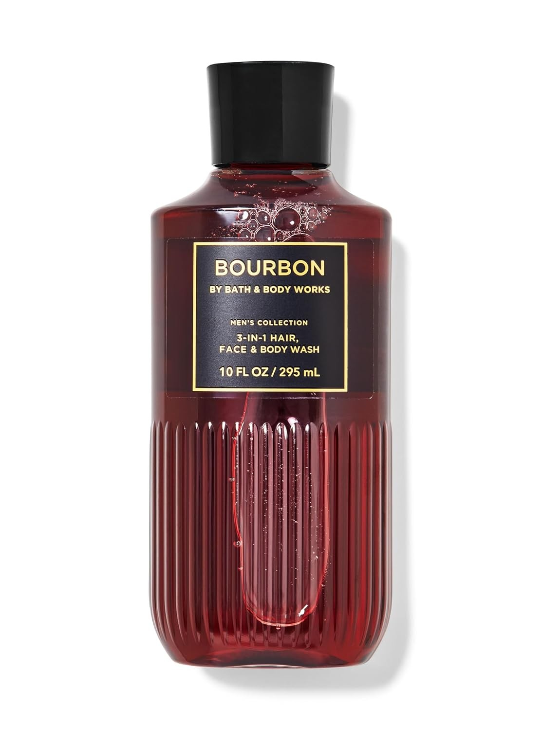 Bath and Body Works Bourbon For Men 3-in-1 Hair, Face & Body Wash 10 oz – Full S