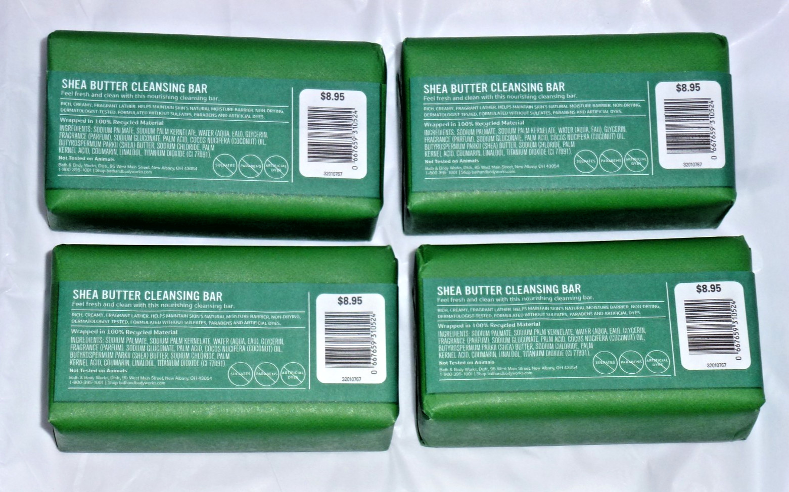 Bath & Body Works ALPINE PATH 5 OZ. SHEA BUTTER CLEANSING BAR SOAP X 4 – BNIP