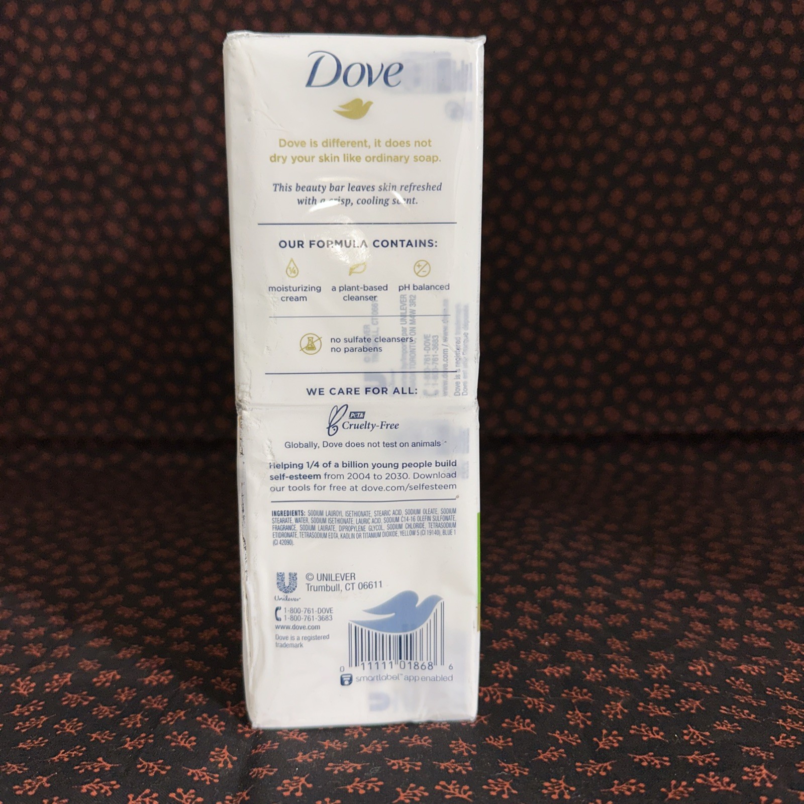 16 Pack Dove Cool Moisture Moisturizer Cream Bars, Cucumber & Green Tea~RETIRED