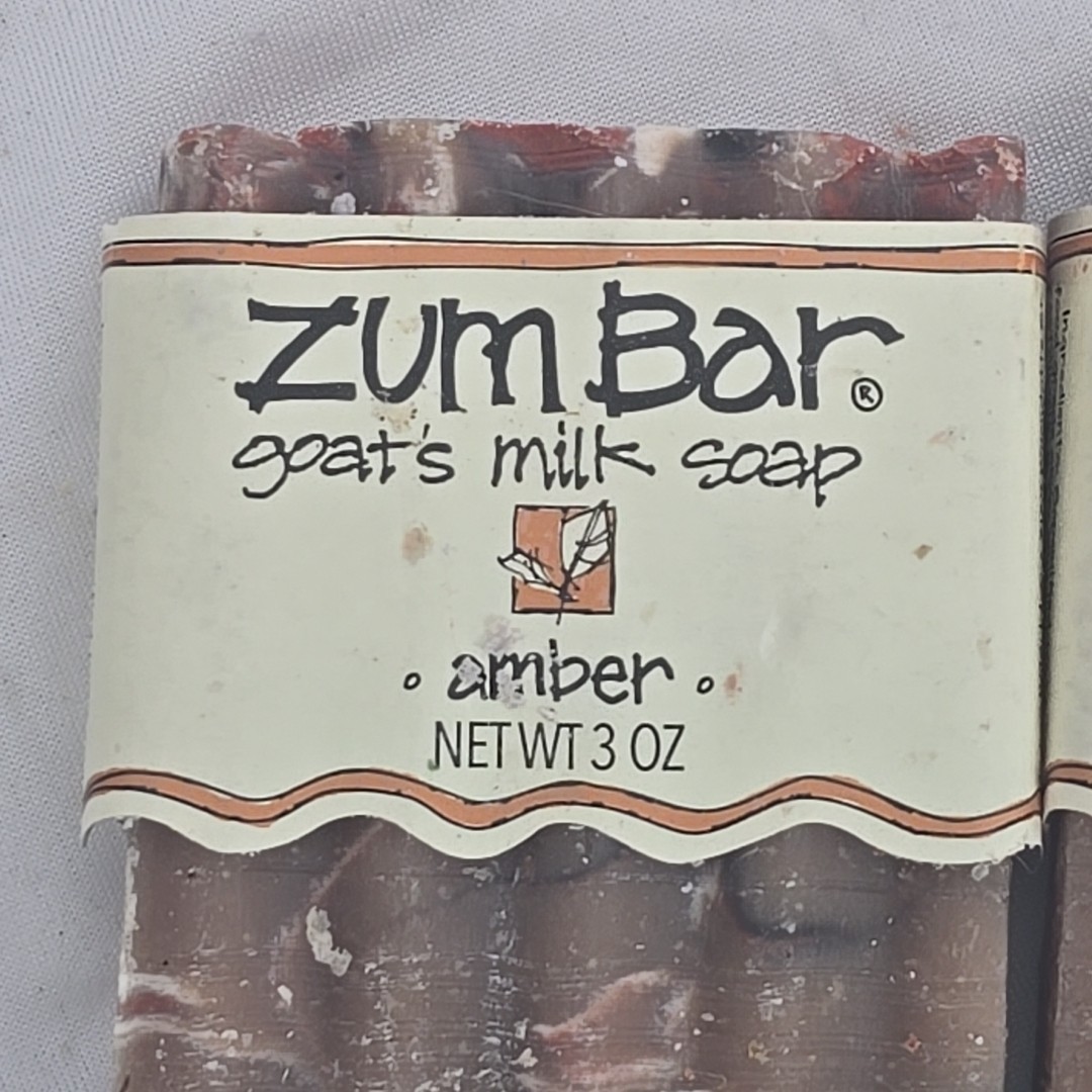 5-PACK Zum Goat’s Milk Soap Bar Almond Amber Frankincense & Myrrh 3 oz New