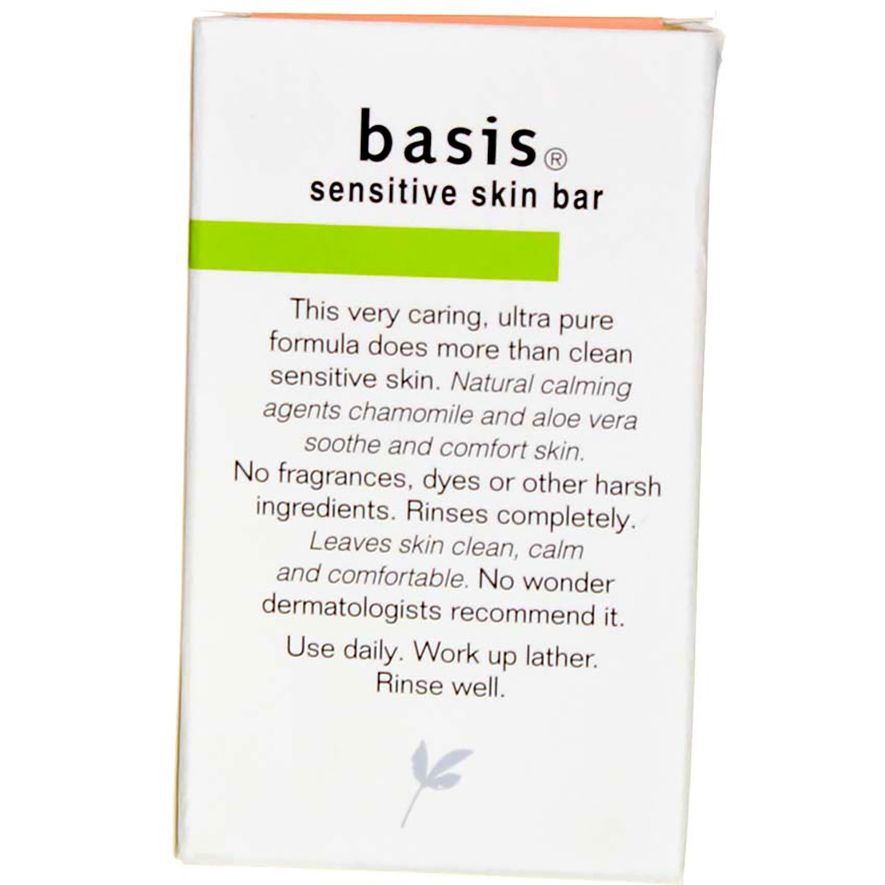 2 Pack Basis Sensitive Skin Bar Soap, Unscented, 4 oz