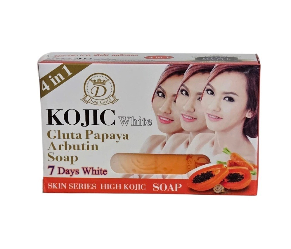 X6 Kojic White Gluta PAPAYA Arbutin 7 Days Whitening Soap Clear spot 160g