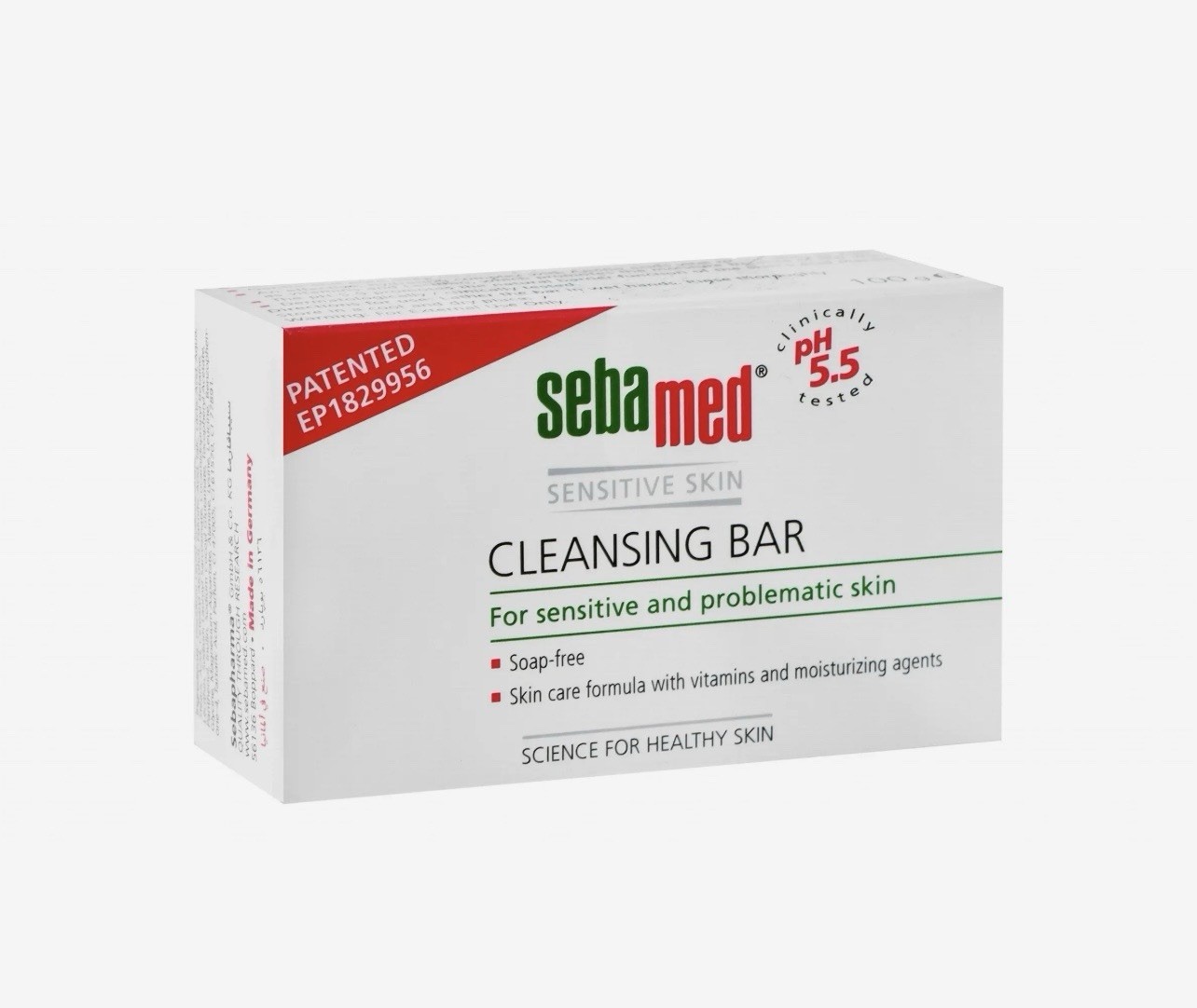 Sebamed Bar Soap-free Gentle Cleansing with Vitamin E & Panthenol 100g