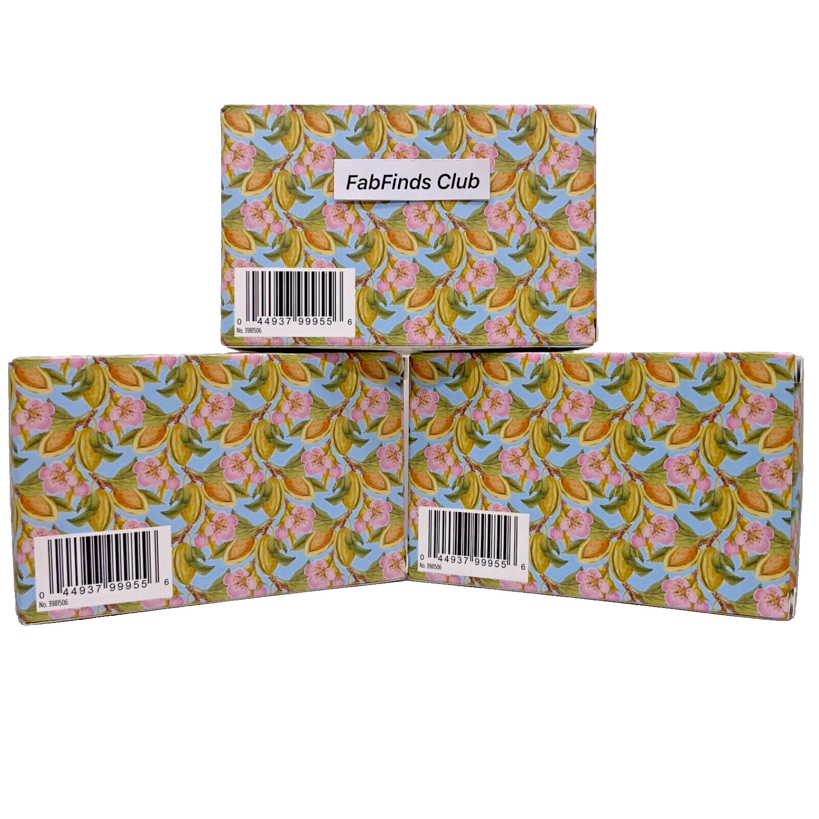 Crabtree & Evelyn Bar soap Almond & Honey Triple Milled 21oz (3x7oz) Jumbo Size